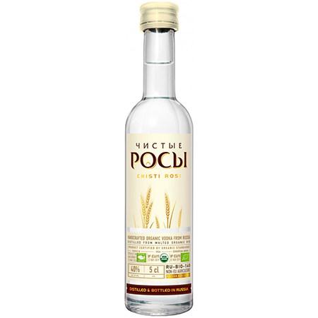 Водка Чистые Росы ржан/зерно 40% 0,05л Россия