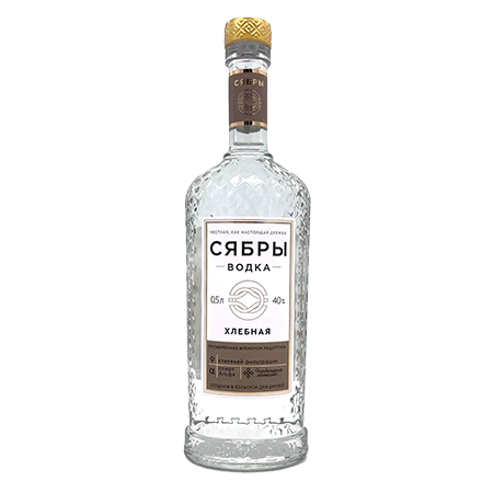 Водка Сябры Хлебная 40% 0,5л риф/бут Беларусь