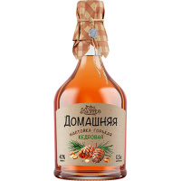 Настойка Домашняя Кедровая горькая 40% 0,5л Россия