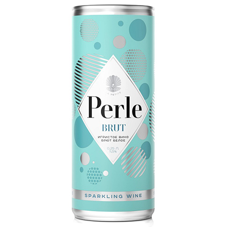 Вино игр Ла Петит Перле брют бел. 11,5% 0,25л Россия