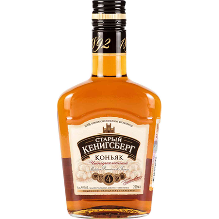 Коньяк Старый Кенигсберг 4* 40% 0,25л Россия