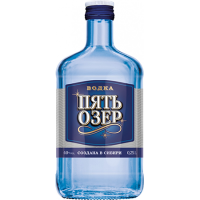 Водка Пять озер 40% 0,25л Россия