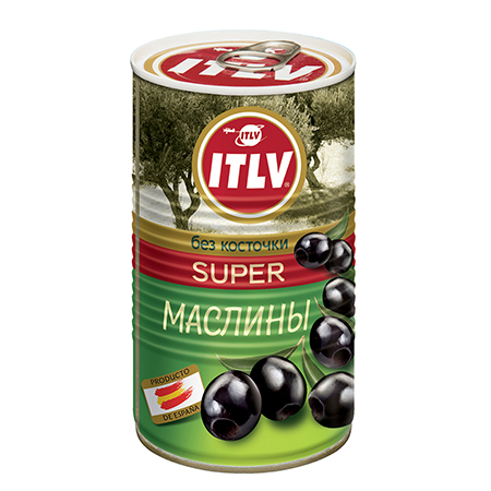 Маслины б/к 350гр Супер Итлв