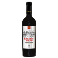 Вино Крымский Доктор Каберне-Саперави кр п/сл 12% 0,75л Россия