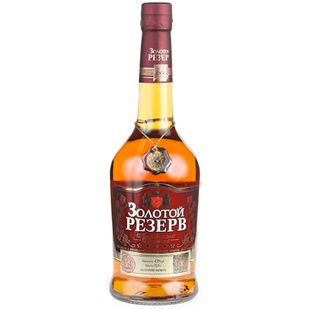 Коньяк Золотой резерв 5 лет 40% 0,5л Россия