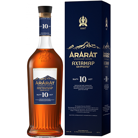 Коньяк Арарат Ахтамар 10 лет 40% 0,5л п/у Армения