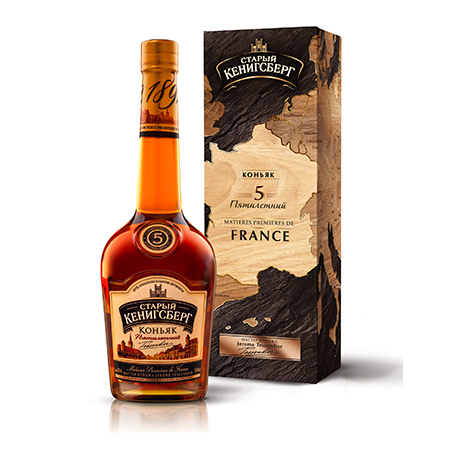 Коньяк Старый Кенигсберг 5* 40% 0,5л П/У Россия