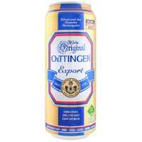 Пиво Отингер Экспорт светл фильтр 5,4% 0,5л ж/б Германия