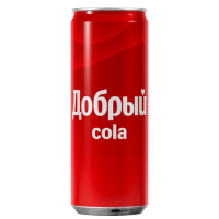 Напиток газ Добрый Кола 0,33л ж/б