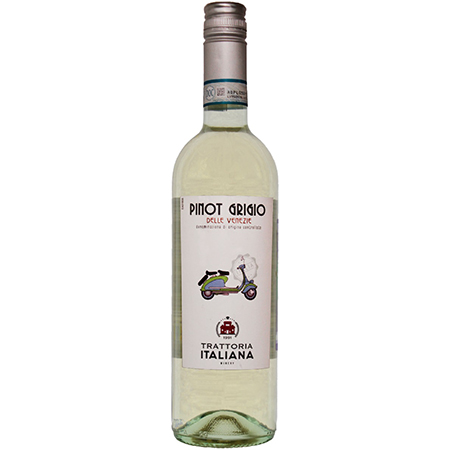Вино Траттория Италиана Пино Гриджио Делле Венецие бел п/сух 12% 0,75л Италия