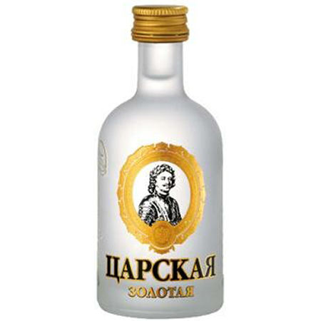 Водка Царская Золотая 40% 0,05л Россия