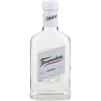 Водка Беленькая 40% 0,25л фляга Россия