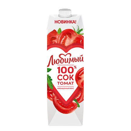 Сок Любимый Томат/Сахар/Соль 0,97л т/п