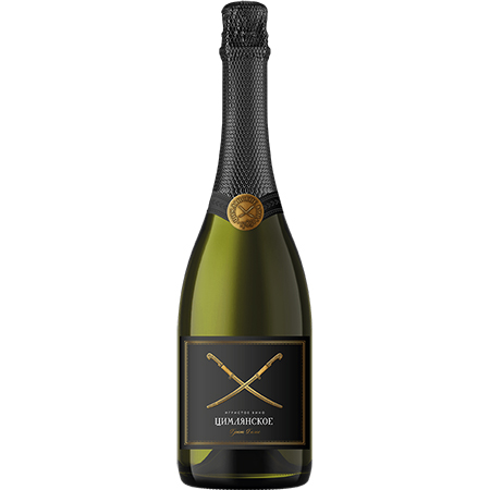 Вино игристое Цимлянское бел/брют 12% 0,75л Россия