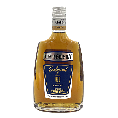 Коньяк Старейшина Трэвэл 3 года 40% 0,25л Россия фляга