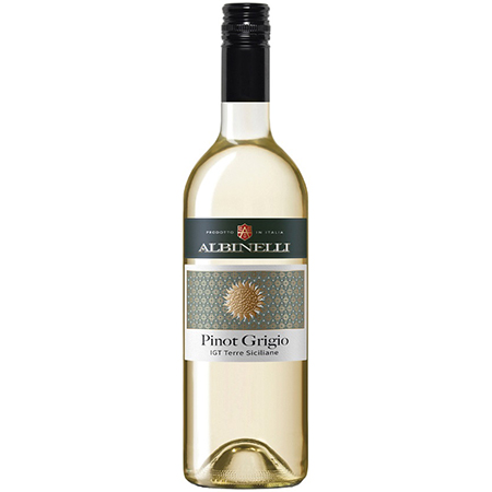 Вино Альбинелли Пино Гриджио Терре Сичилиане бел п/сух 12-12,5% 0,75 Италия