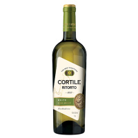 Вино Кортиле Риторто столовое бел п/сл 10-12% 0,75л Россия