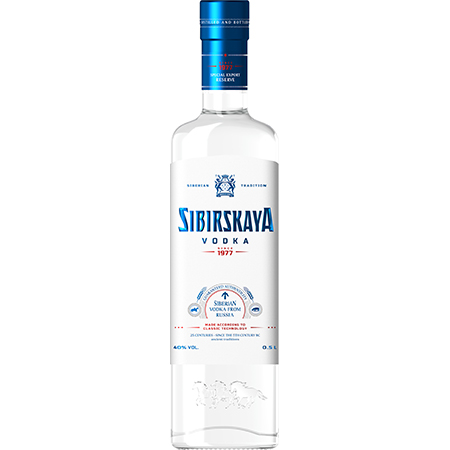 Водка Сибирская 40% 0,5л Россия 