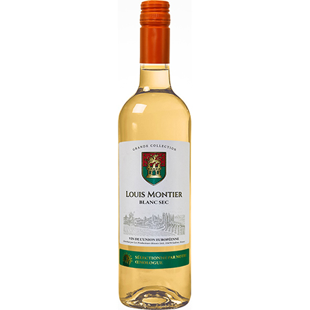 Вино Луи Монтье бел/сух 11,5% 0,75л Франция