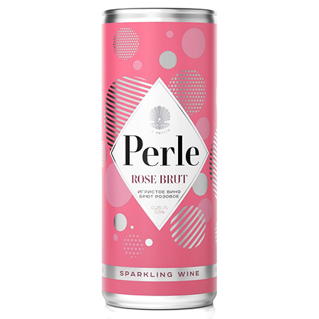 Вино игр Ла Петит Перле брют роз 10,5-11,5% 0,25л Россия