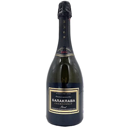 Вино игристое Балаклава Шардоне бел/брют 12-12,5% 0,75л Россия