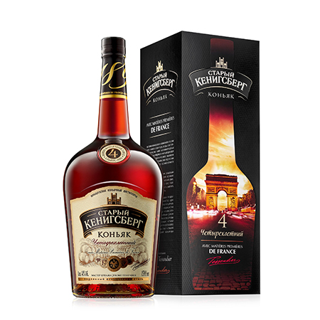 Коньяк Старый Кенигсберг 4* 40% 1,5л П/У Россия