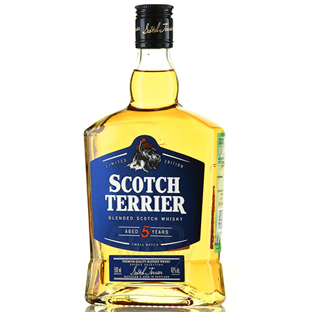 Виски Скотч Терьер Пятилетний купаж 40% 0,5л Россия