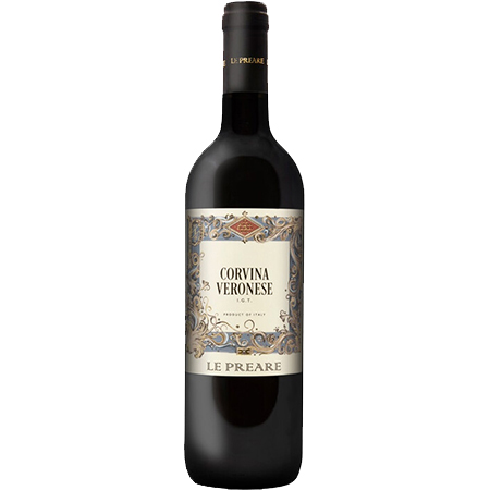 Вино Ле Преаре Корвина Верона кр п/сух 12,5% 0,75л Италия