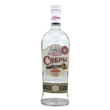 Водка Сябры Хлебная 40% 0,5л Беларусь