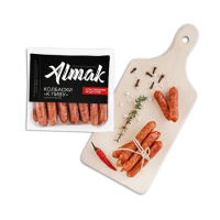 Колбаски К пиву н/о с/к 150гр Альмак