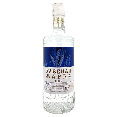 Водка Хлебная Марка Альфа 40% 0,5л Беларусь