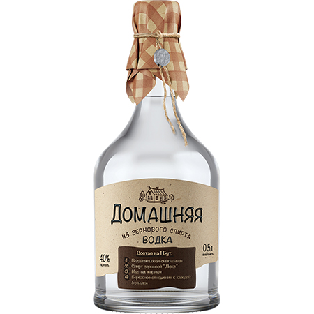 Водка Домашняя 40% 0,5л Россия