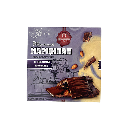 Ш/д Марципан в темном шоколаде плитка Шаакен 50г