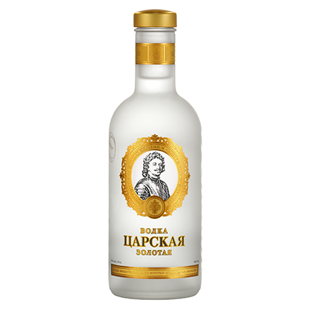 Водка Царская Золотая 40% 0,5л Россия