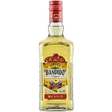 Текила Эль Бандидо Негро Голд 38% 0,7л Мексика