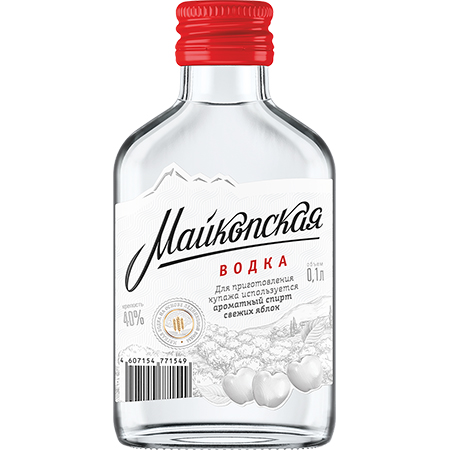 Водка Майкопская 40% 0,1л Россия