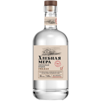 Водка Хлебная Мера Ржаная 40% 0,5л Россия
