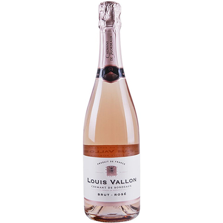 Вино игр Луи Валлон Креман де Бордо роз/брют 12% 0,75л Франция