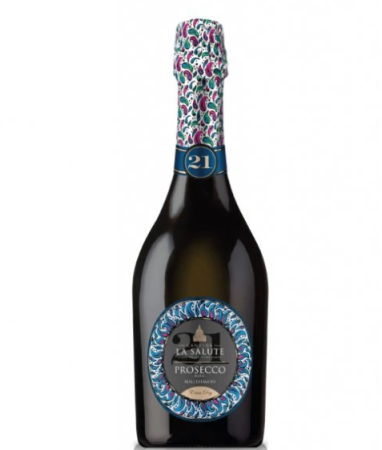 Вино игр Ла Салюте Просекко 21 Спуманте Миллезимато Экстра Драй бел/сух 10% 0,75л Италия